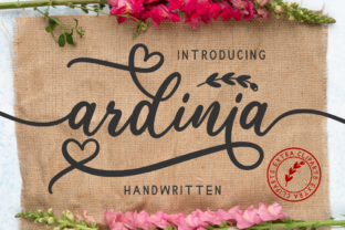 Ardinia: The Handwritten Font That Elevates Your Craft