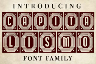 Capitalismo: A Decorative Font for Creative Product Design