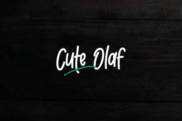 Cute Olaf: A Script Font for Whimsical Handmade Creations