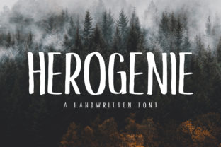Herogenie: A Script Handwritten Font That Breathes Life into Your Creative Projects