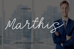 Marthis: A Script Handwritten Font for Creative Crafters and Product Designers