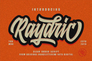 Raydric Script Shadow Outline: A Versatile Script Handwritten Font