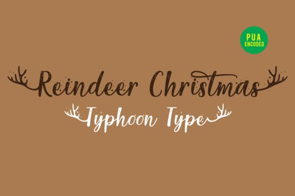 Reindeer Christmas: A Script Font for Festive Branding
