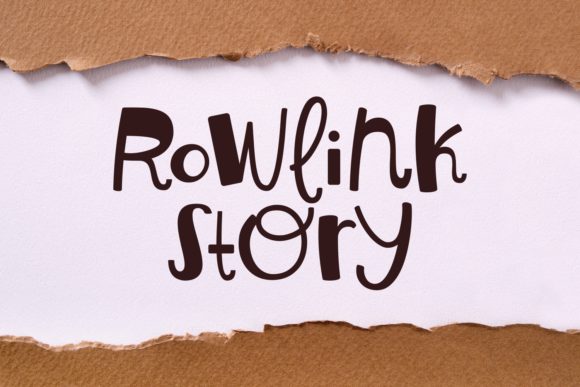 Rowlink Story: A Script Font for Creative Branding and Campaign Design