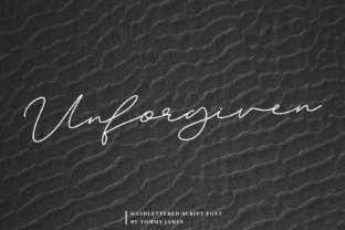 Unforgiven: A Script Font That Elevates Every Handmade Project