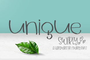 Unique Swirly: A Script Handwritten Font for Creative Crafters and Product Makers