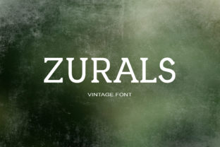 Zurals: A Bold Serif Font for Creative Crafters and Product Makers